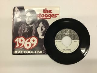 The Stooges 1969 Vinyl 45 Iggy Pop Punk Rock Rare P/s Record B/w Real Cool Time