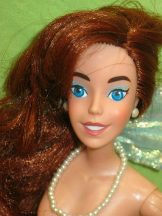Rare Galoob 1997 Anastasia Dream Waltz Nude Doll Red Hair W/ Bow & Necklace