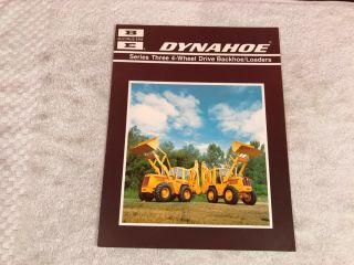 Rare 1970s Bucyrus Erie Dynahoe Loader Dealer Sales Brochure