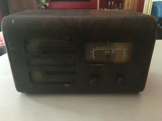 Rare 1939 Vintage Canadian Marconi Am & Sw Tube Radio Model 145