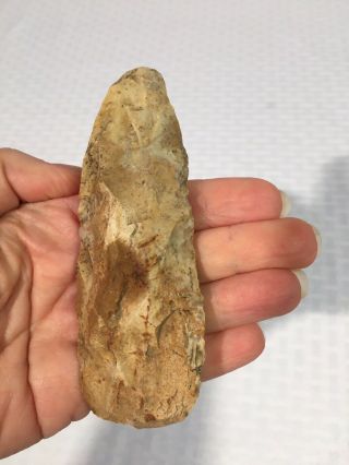 African Paleolithic Neolithic Hand Axe Knife Blade Stone Flint Artifact 28