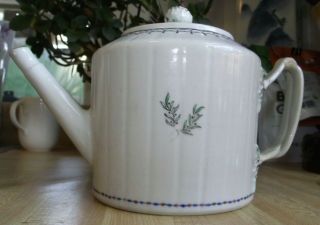 Antique 18th Century Chinese Teapot Export American Market Restored