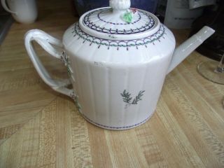 Antique 18th Century Chinese Teapot Export American Market Restored 2