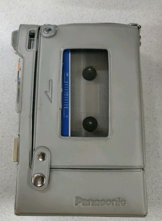 Rare Panasonic Rq - J36 Vintage Portable Stereo Cassette Recorder Walkman & Case