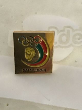 Rare Cameroon Olympic Games Committee Pin Noc Beijing Olympics 2008
