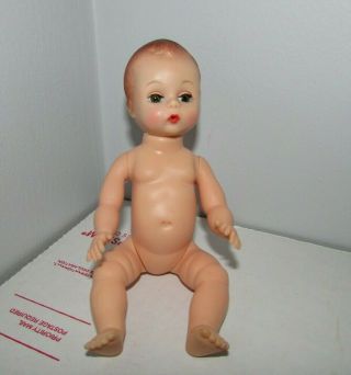Vintage Madame Alexander 7 " Wendy Kins Baby Doll Hard Plastic Head Vinyl Body