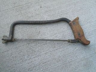 Vintage Disston Usa 10 " Dehorning Saw Antique Hacksaw Farm Tool