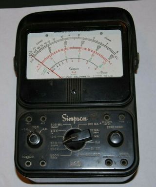 Vintage Simpson 260 Series 6 Multimeter Volt Ohm Milliammeter