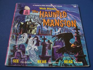 Rare Vtg 1970 Walt Disney Haunted Mansion 24 Page Book 339 No Record Condn