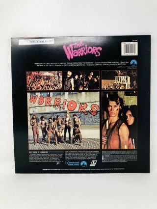 The Warriors on Laserdisc 1979 Rare 2