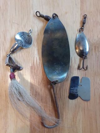 Vintage Pflueger Whoopee Lure And Muskie Spoon
