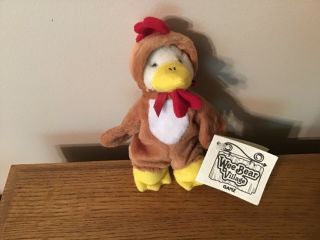 Ganz Wee Bear Village 6” Bear In Rooster Costume: My Name Is Doodle”