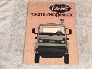 Rare Peterbilt Midranger Truck Dealer Sales Brochure