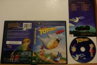 My Neighbor Totoro (dvd,  2002) Authentic Region 1/oop/rare/fox Version/mint Disc