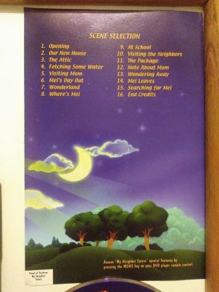 My Neighbor Totoro (DVD,  2002) AUTHENTIC REGION 1/OOP/RARE/FOX VERSION/MINT DISC 2