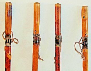 Large Wooden Walking Sticks Solid Thick Chestnut Wood Canes Farmer Shepherd 47 "