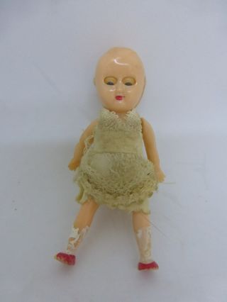 Vintage Miniature Baby Doll Sleepy Eyes Hard Plastic Articulated Hong Kong