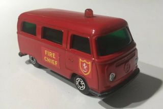 Phantom Matchbox Lesney 23 Rare Custom Fire Chief Volkswagen Van.
