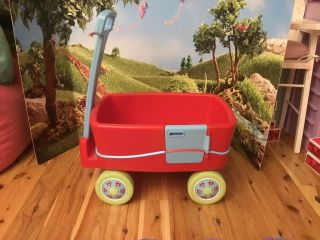 American Girl Bitty Baby Twins Red Wagon Retired And Rare