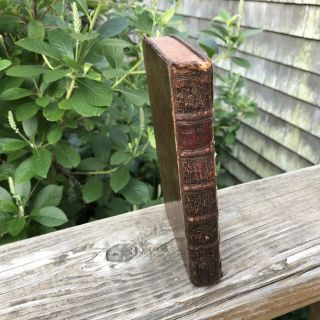 Antique Rare 1753 Leather Bound Book Joseph Addison Vol I In Verse & Prose