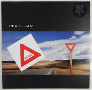 Rare Pearl Jam Yield Holland Lp W/unpeeled Sticker,  Hype Sticker Ex/ Nm 1998