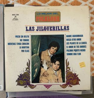 Latin Lp Dueto Las Jilguerillas Lo Mejor Del Folklore Columbia Mdc - 1190 Rare
