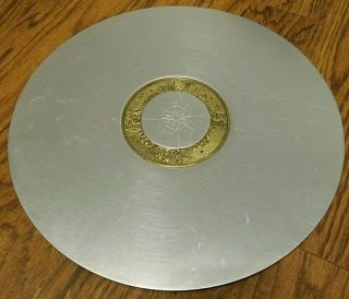Rare Lurelle Guild For Kensington Compass Rose 15 " Aluminum Brass Tray