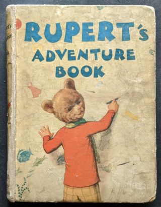 Rupert Annual 1940.  Very Rare.  Neatly Inscribed.  Greycaine 