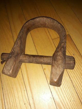 1 Antique Bent Wood Horse Saddle Stirrup Rustic Western