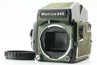 【exc,  5 Rare Green Color】 Mamiya M645 1000s Mf,  Ae Prism Finder From Japan 75