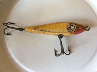 Very Old Vintage Antique Wooden Fishing Lure,  Unbranded