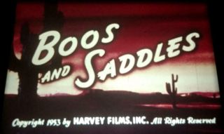 16mm Cartoon: BOOS AND SADDLES - 1953 Casper The Ghost Harvey Toons RARE 2