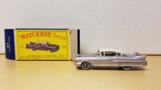 Matchbox Moko Lesney Cadillac Sixty Special No.  27 Vnm Rare Box
