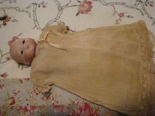 Anique Armand Marseille Bisque Head Baby Doll 12 " Clothing For Repair