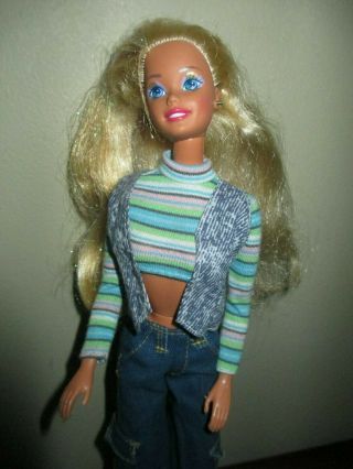 Vintage Mattel Barbie Doll Blonde Hair Pants & Vest Outfit 1976