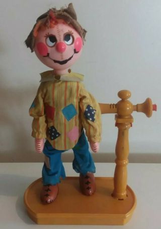 Vintage 1973 Mattel Show Offs Dancing Scarecrow Marionette Puppet Toy Rare 1970s
