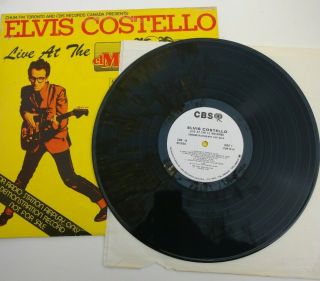 Rare 1978 Canada Promo 12 " Vinyl Elvis Costello Live At The El Mocambo 1a/1a