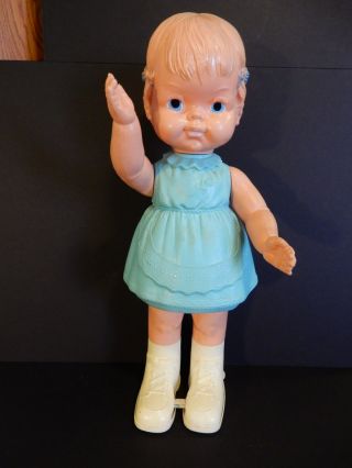 Vintage 1965 Louis Marx & Co.  21 " Miss Toddler Walking Doll