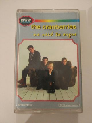 The Cranberries - No Need To Argue Cassette Tape Very Rare Russian Edition