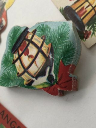 100,  Vintage Christmas Gummed Seals Santa Antique Variety Lick n Stick Stickers 3