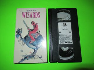 Wizards Vhs Tape Rare Sci Fi