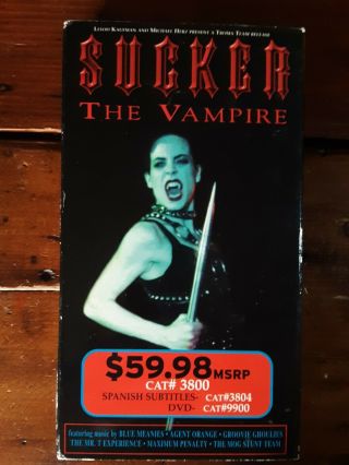 Sucker The Vampire Vhs Troma Dracula Death Virus Cult Rare Sov Sleaze Horror Oop