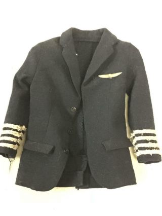 Vintage Barbie Ken American Airlines Pilot Jacket W Pin