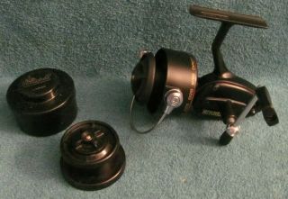 Vintage Mitchell 300 Spinning Fishing Reel With Extra Spool & Case