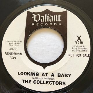Garage Psych The Collectors Looking At A Baby Valiant 45 Rare U.  S.  Pressing Wlp