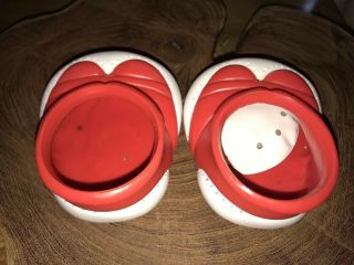 VINTAGE 1980’s CABBAGE PATCH KIDS CLOWN SHOES RED & WHITE WITH SQUEAKER 3