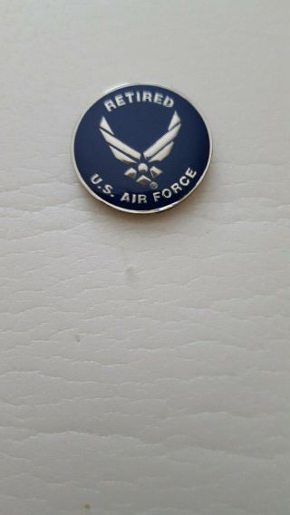 Vintage United States Air Force Retired Lapel Pin Rare Hat Collectable Trading