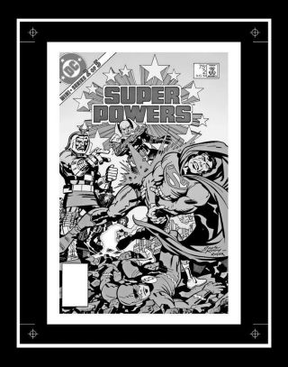 Jack Kirby Powers 2 Rare Production Art Cover Mono
