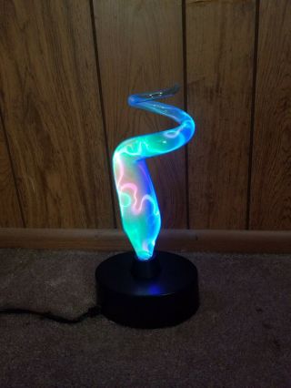 Rare Plasma Art Lamp Lumisource Sculptured Electra Twisted Lightning