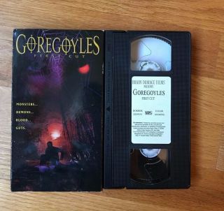 Goregoyles First Cut Vhs Brain Damage 2003 Horror - Rare